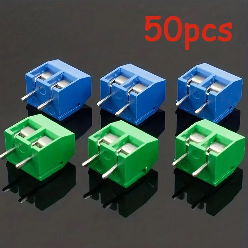 Screw Terminal Block - 50PCS PCB Morsettiera Connettore Passo 5.0mm
