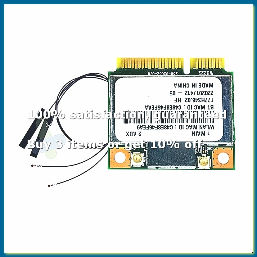 Antenna 2.4Ghz - AR5B22 AR9462 Scheda WiFi + Antenne