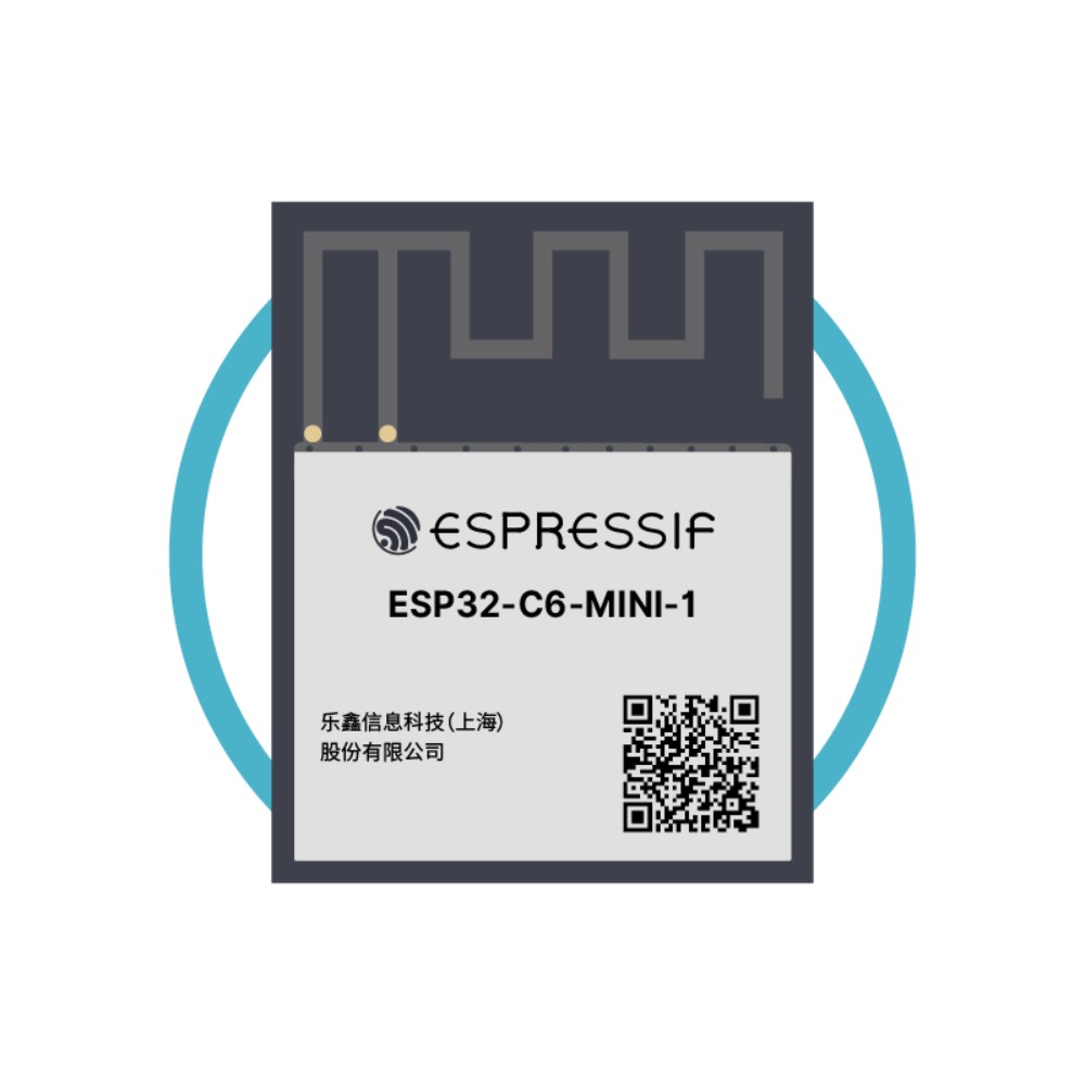 Ipex Connector - 2-100 Pezzi ESP32-C6-MINI-1U e Serie 1