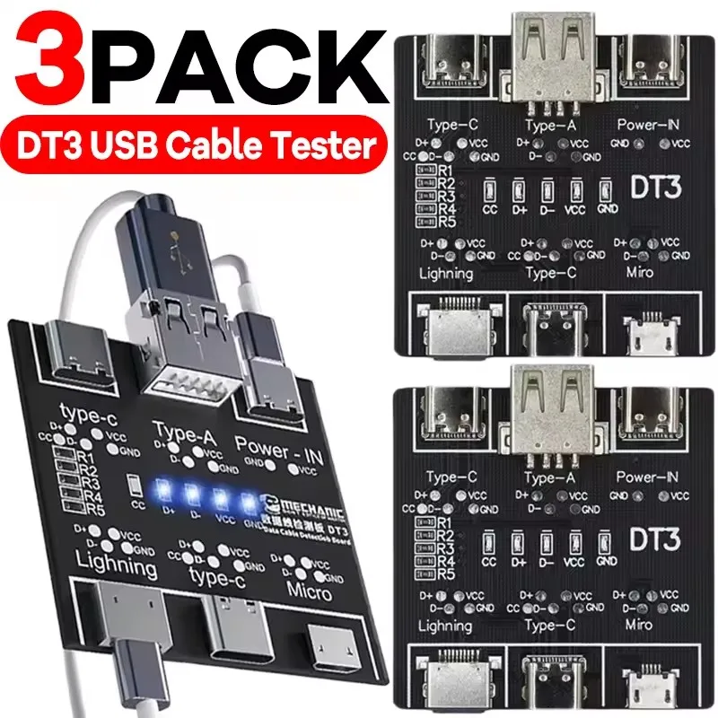 Micro Usb Cable - 1-3 pezzi DT3 Tester USB Scheda