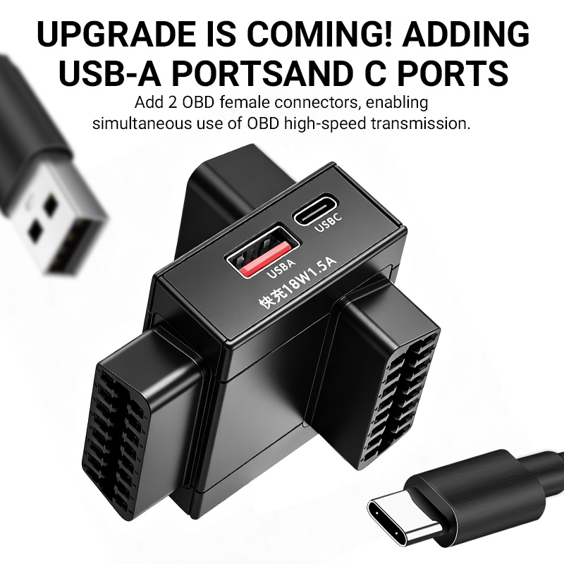 Adattatore splitter OBD2 da 1  - Usb C Cable recensione e prezzo