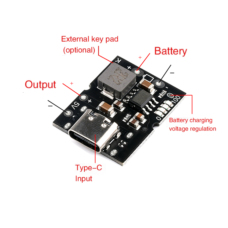 Tipo-C USB 5V 2A Convertitore  - Li Ion Charger Module recensione e prezzo