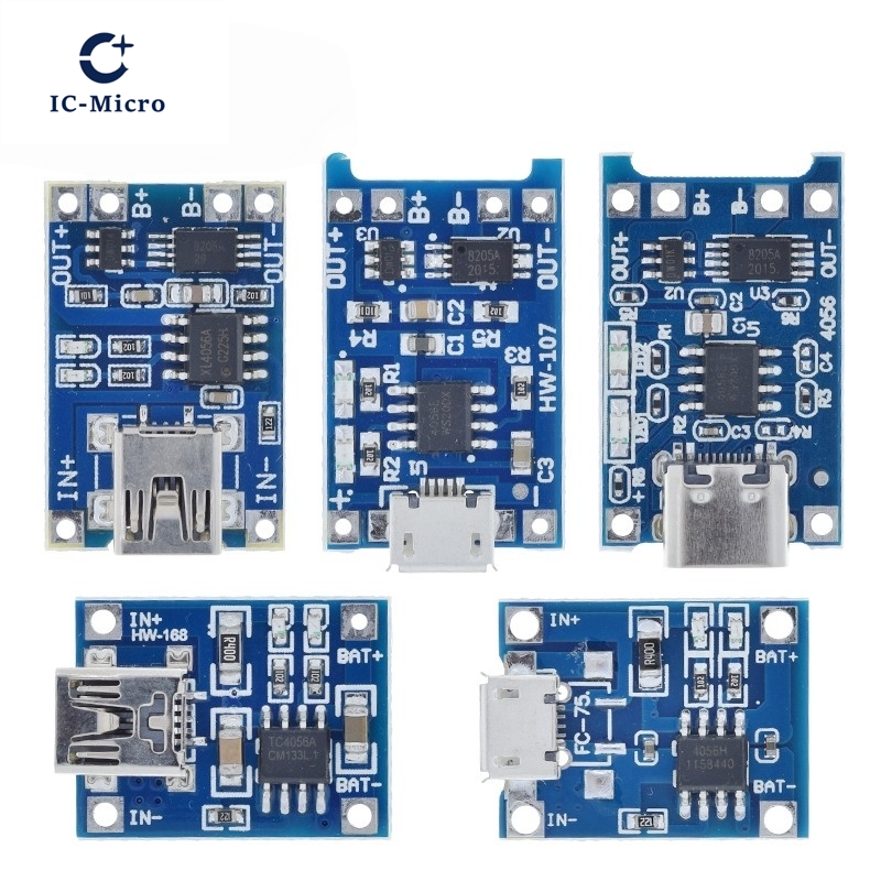 1/5PCS 5V 1A Micro/Type-c/Mini - Li Ion Charger Module recensione e prezzo