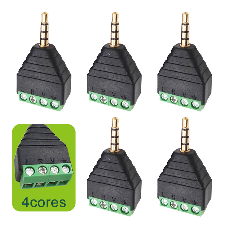 5/20/100PCS 3.5mm Stereo 4 Pol - Screw Terminal Block recensione e prezzo